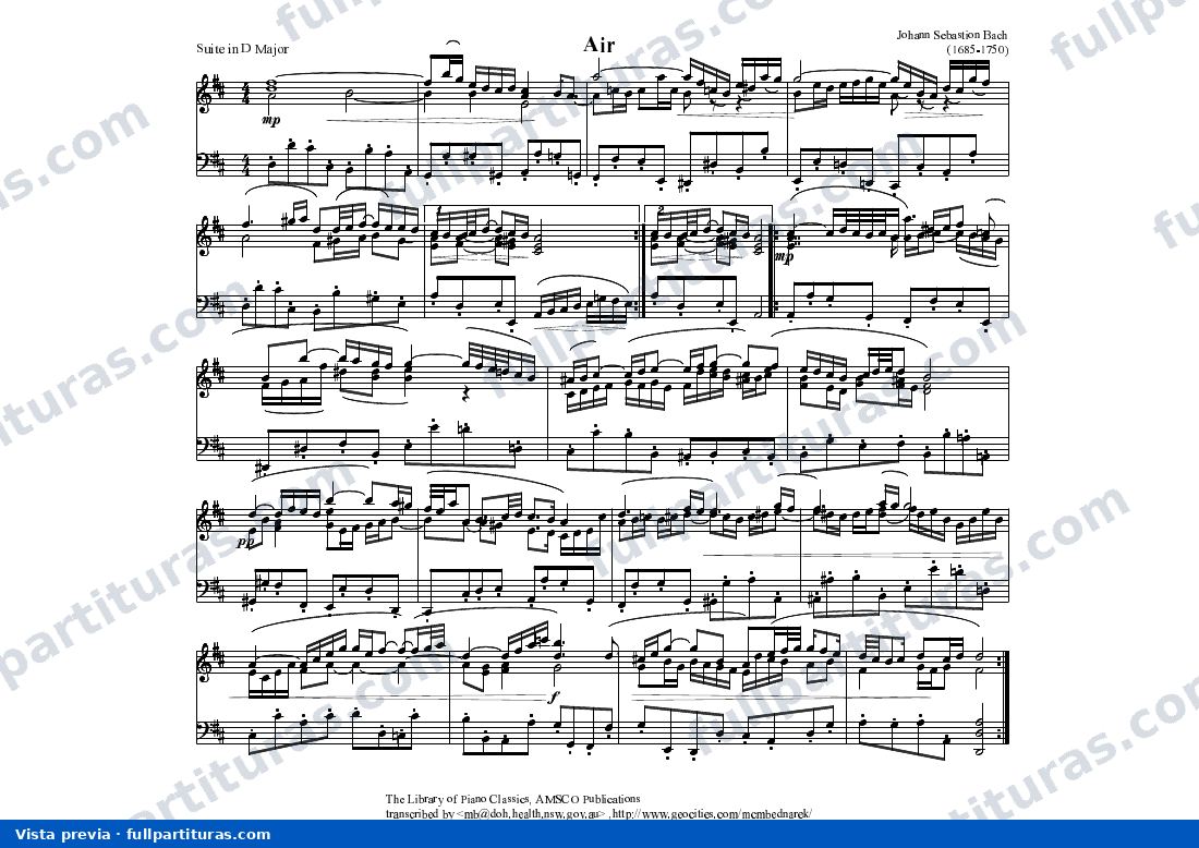 Aria para la cuerda de sol — preview