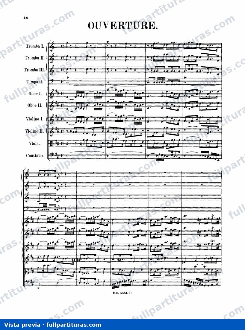 Suite Orquestal nº 3 BWV 1068 — preview