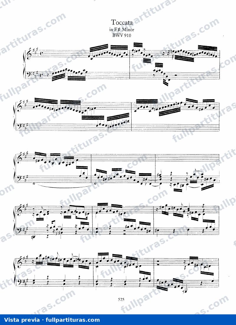 Toccata BWV 910 en Fa# menor — preview