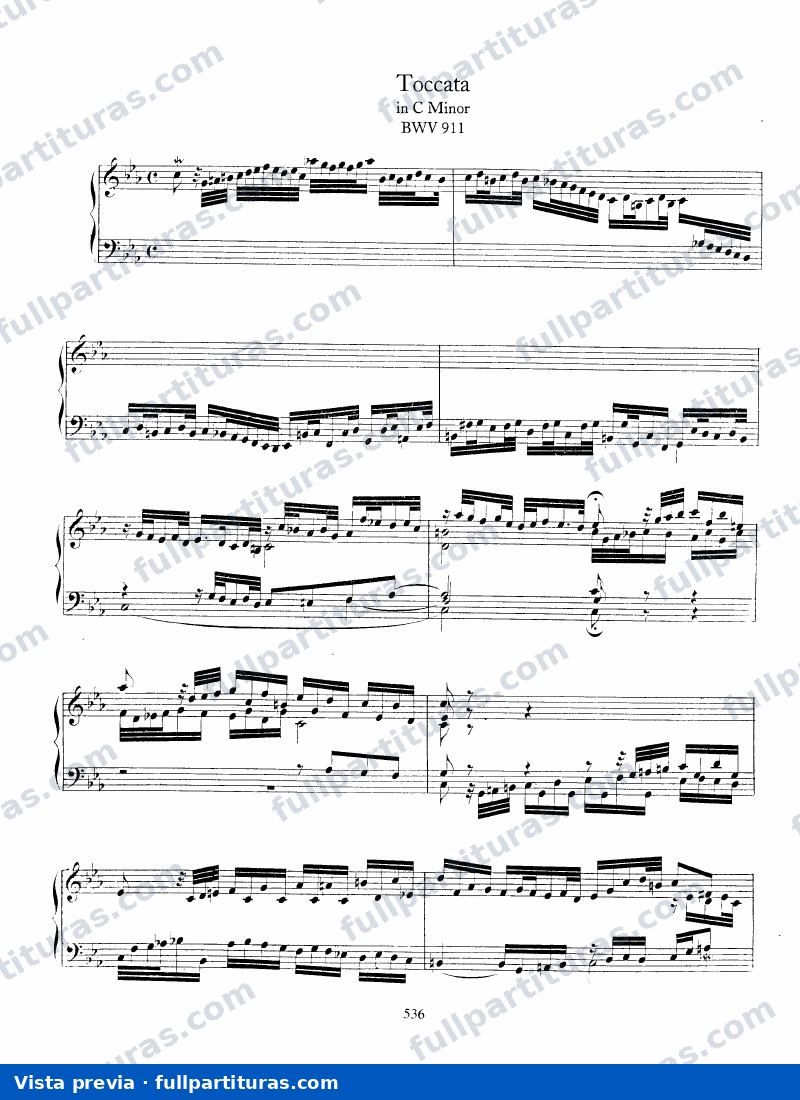Toccata BWV 911 en Do menor — preview