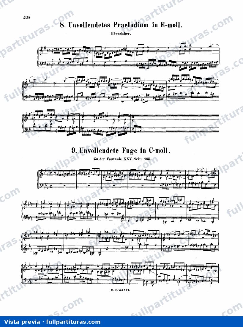 Fantasía y Fuga BWV 906 — vista previa