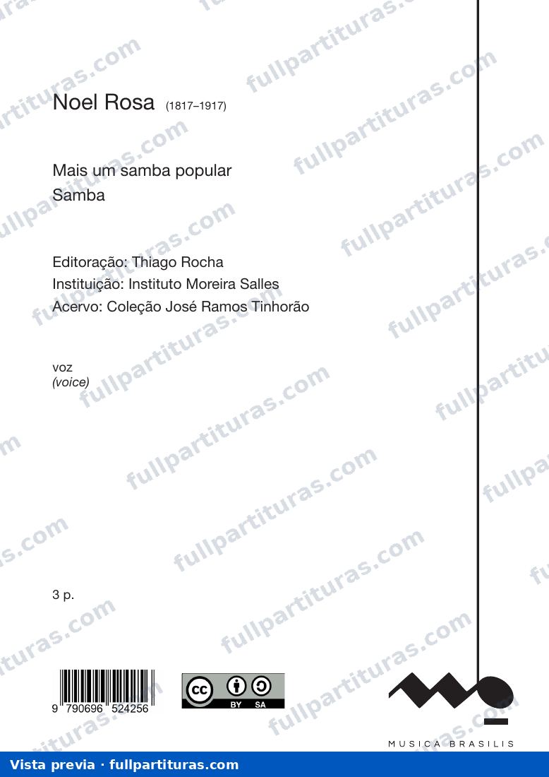Mais um samba popular — preview