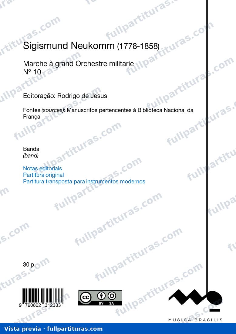 Marcha Número 10 Partitura — preview