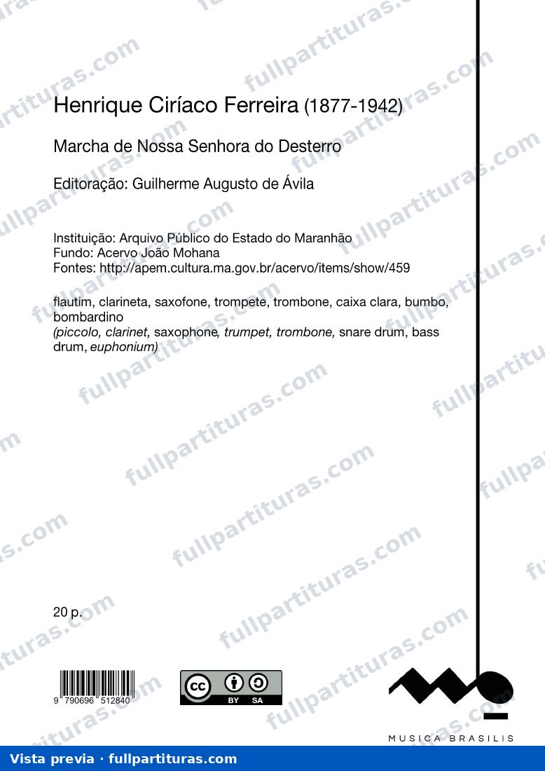Marcha de Nossa Senhora do Desterro — preview