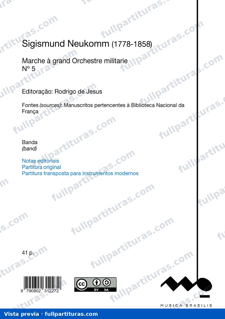 Marche A Grand Orchestra Militaire - Partitura — preview