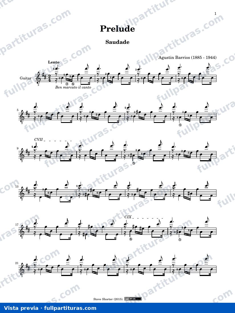 Prelude Saudade — preview