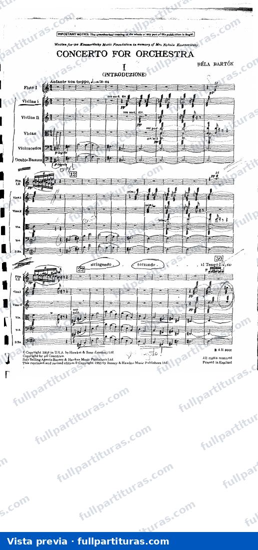 Concerto for Orchestra, Sz.116 — preview