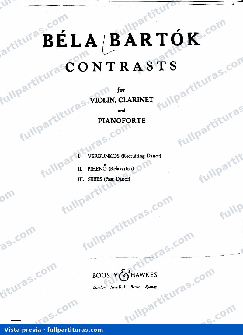 Contrasts, Sz.111 — preview