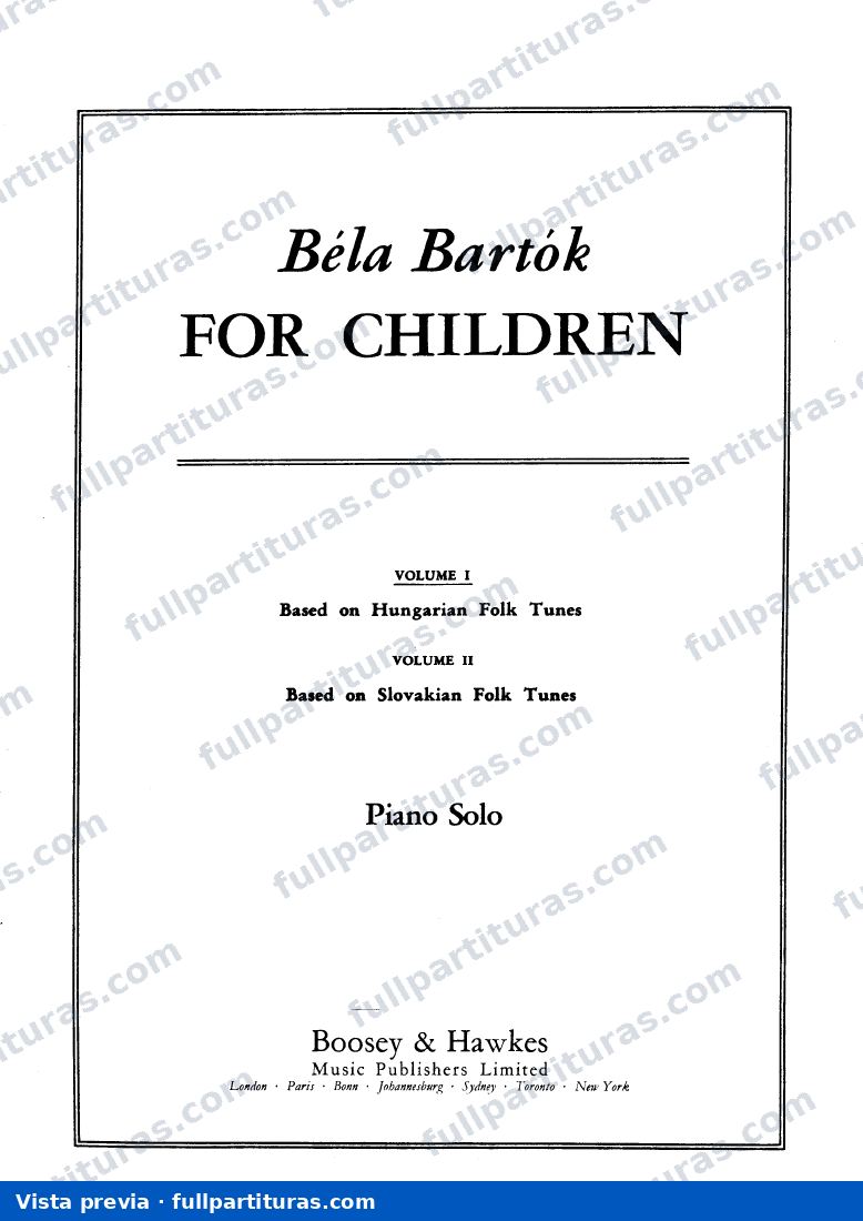 For Children, Sz.42 — preview