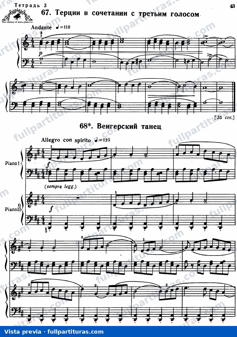 Mikrokosmos, Sz.107: Volumen 3 — preview