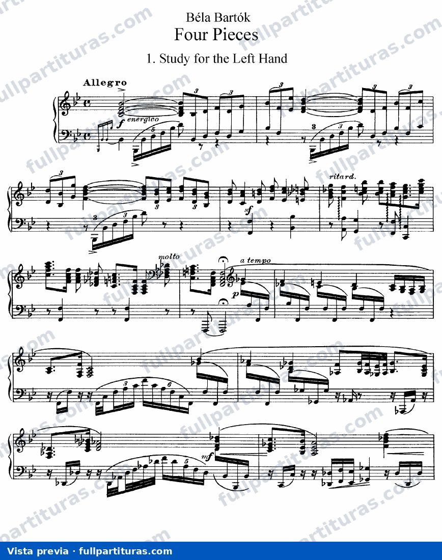 4 Piano Pieces, DD71 — preview