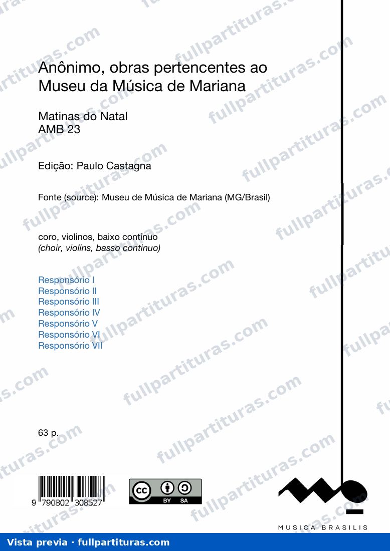 Matinas do Natal, Anônimo — preview