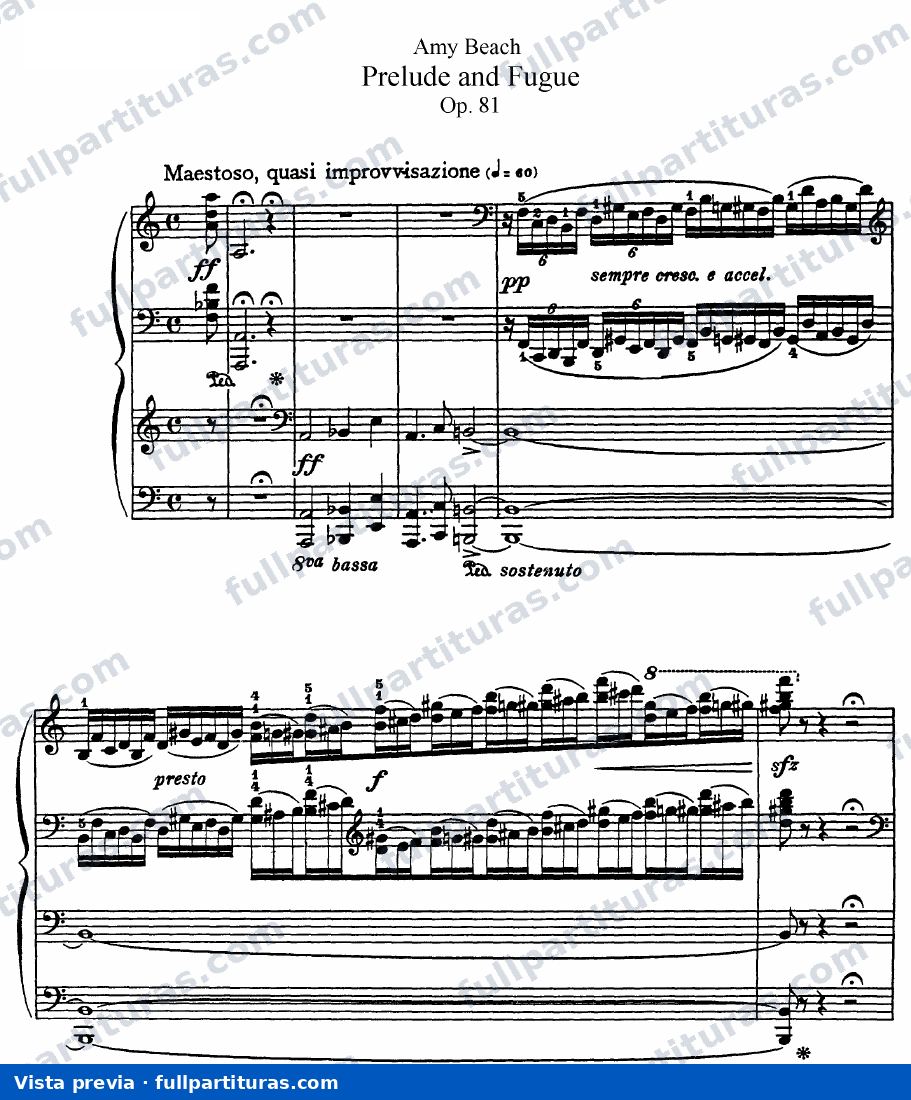 Prelude and Fugue, Op.81 — preview