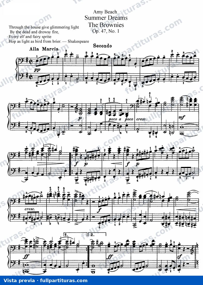 Summer Dreams, Op.47 — preview