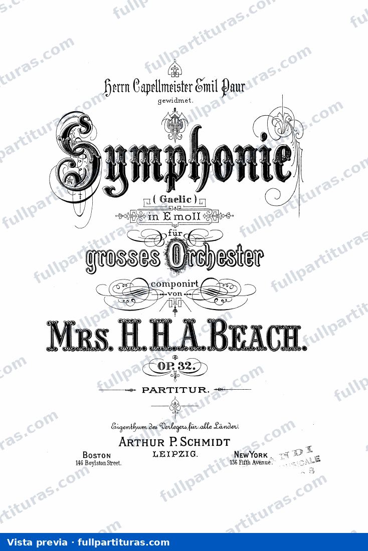 Symphony in E minor, Op.32 'Gaelic' — preview