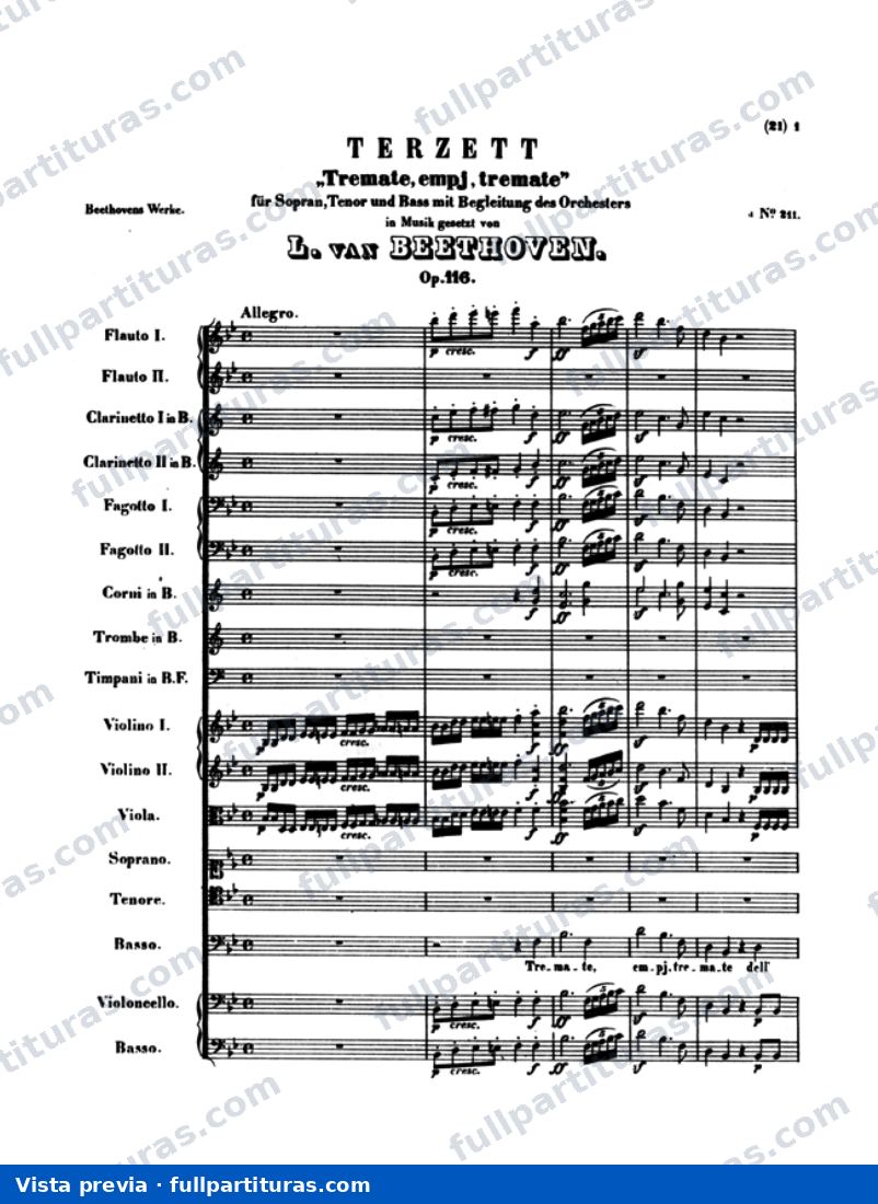 Cinco Arias con Orquesta: Terzett: Tremate, empj, tremate — preview