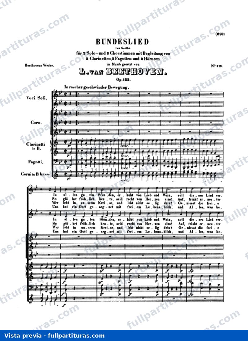 Cinco Arias con Orquesta: Bundeslied — preview