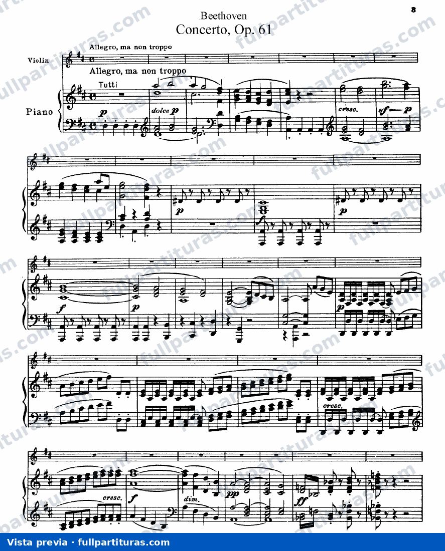 Versión para Violín y Piano — preview