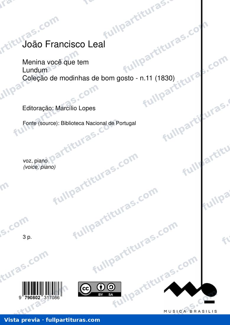 Menina você que tem — preview