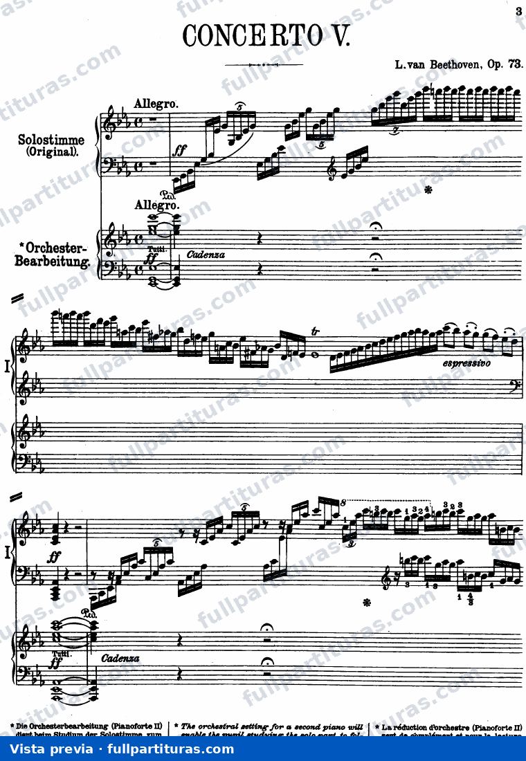 Piano solista y red. de la orquesta para 2º piano — preview