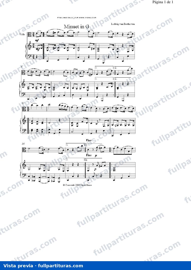Minuet en G — preview