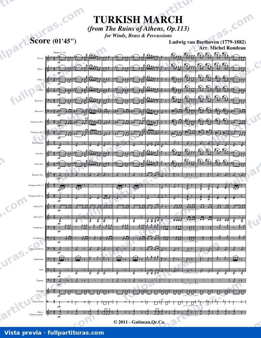 Las Ruinas de Atenas (Die Ruinen von Athen), Op. 113: Las ruinas de Atenas — preview