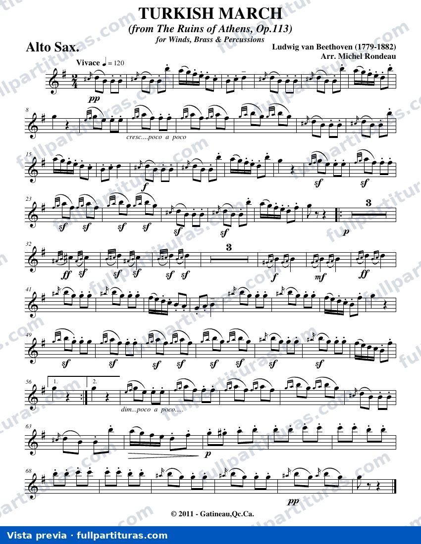 Las Ruinas de Atenas (Die Ruinen von Athen), Op. 113: partichelas — preview