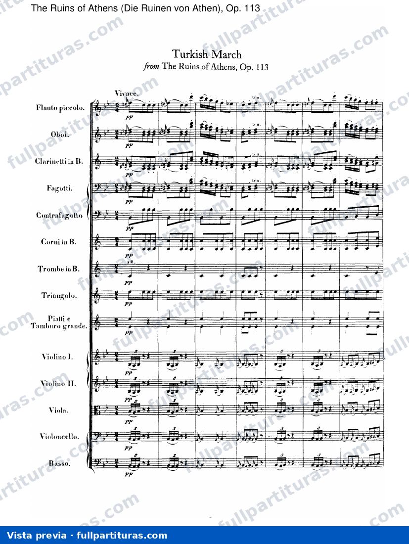 Las Ruinas de Atenas (Die Ruinen von Athen), Op. 113: Marcha Turca — preview