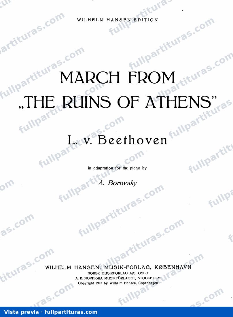 Las Ruinas de Atenas (Die Ruinen von Athen), Op. 113: Marcha Turca — preview