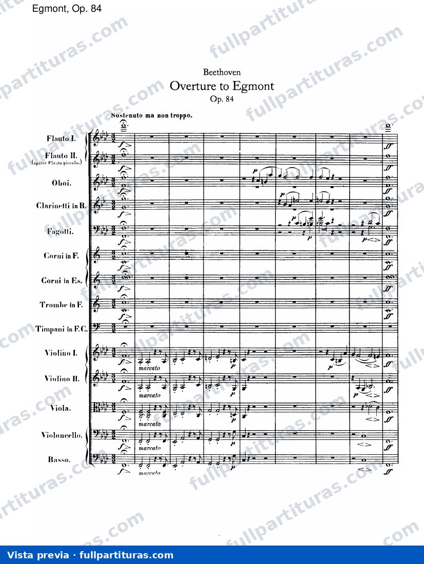 Egmont: Egmont, Op. 84 — preview
