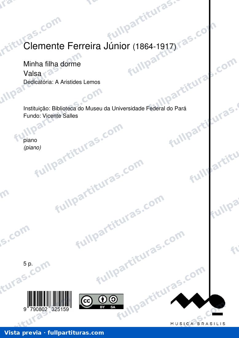 Minha filha dorme — preview