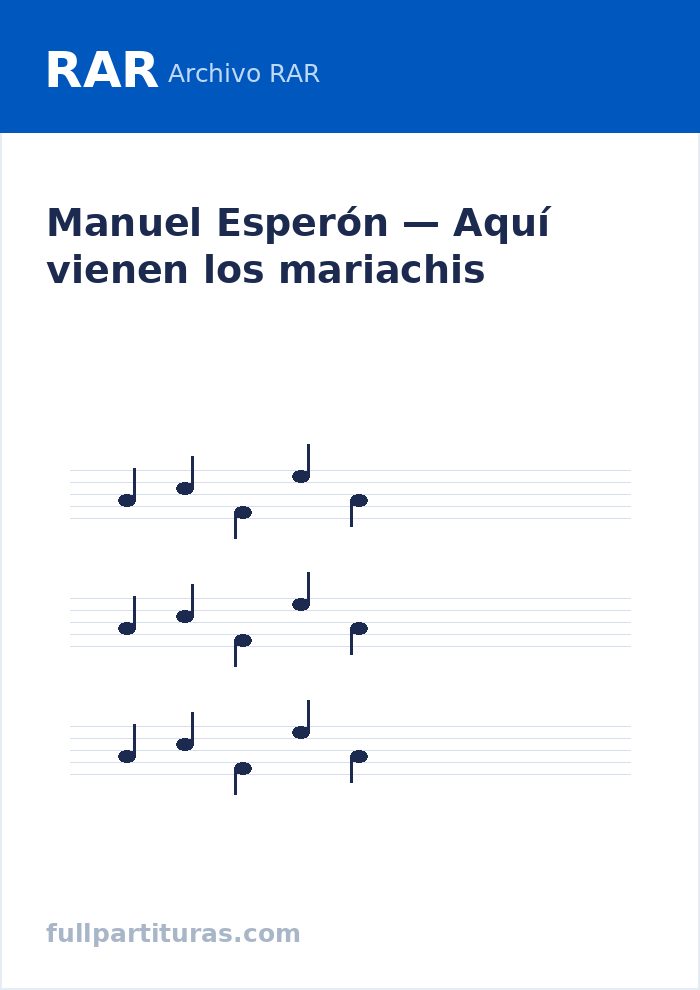 Aquí vienen los mariachis — Vorschau