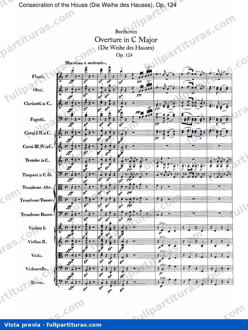 Consagración de la casa: Die Weihe des Hauses, Op. 124 — preview