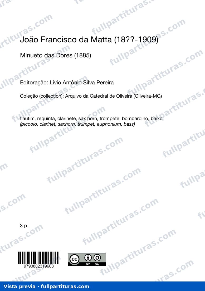Minueto das Dores — preview