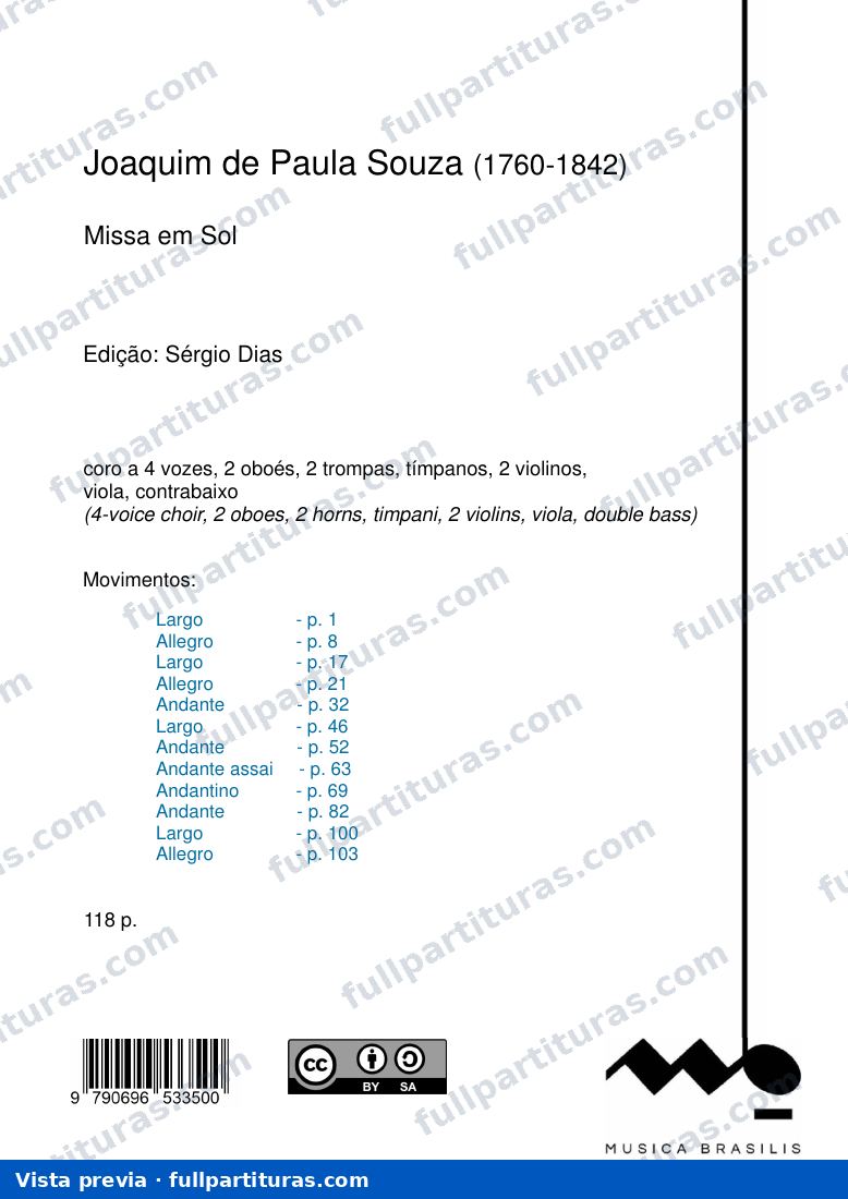 Missa Em Sol — vista previa