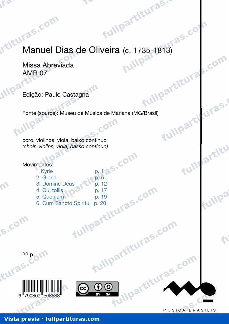 Missa abreviada — preview