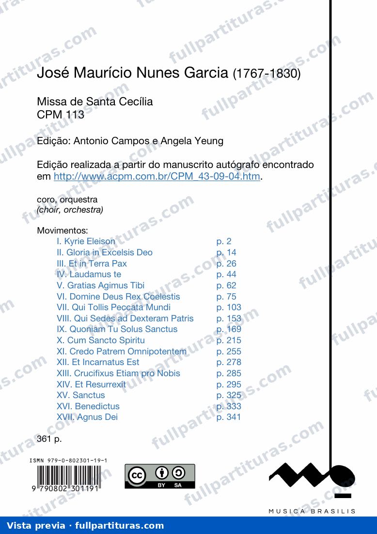 Missa de Santa Cecília — preview