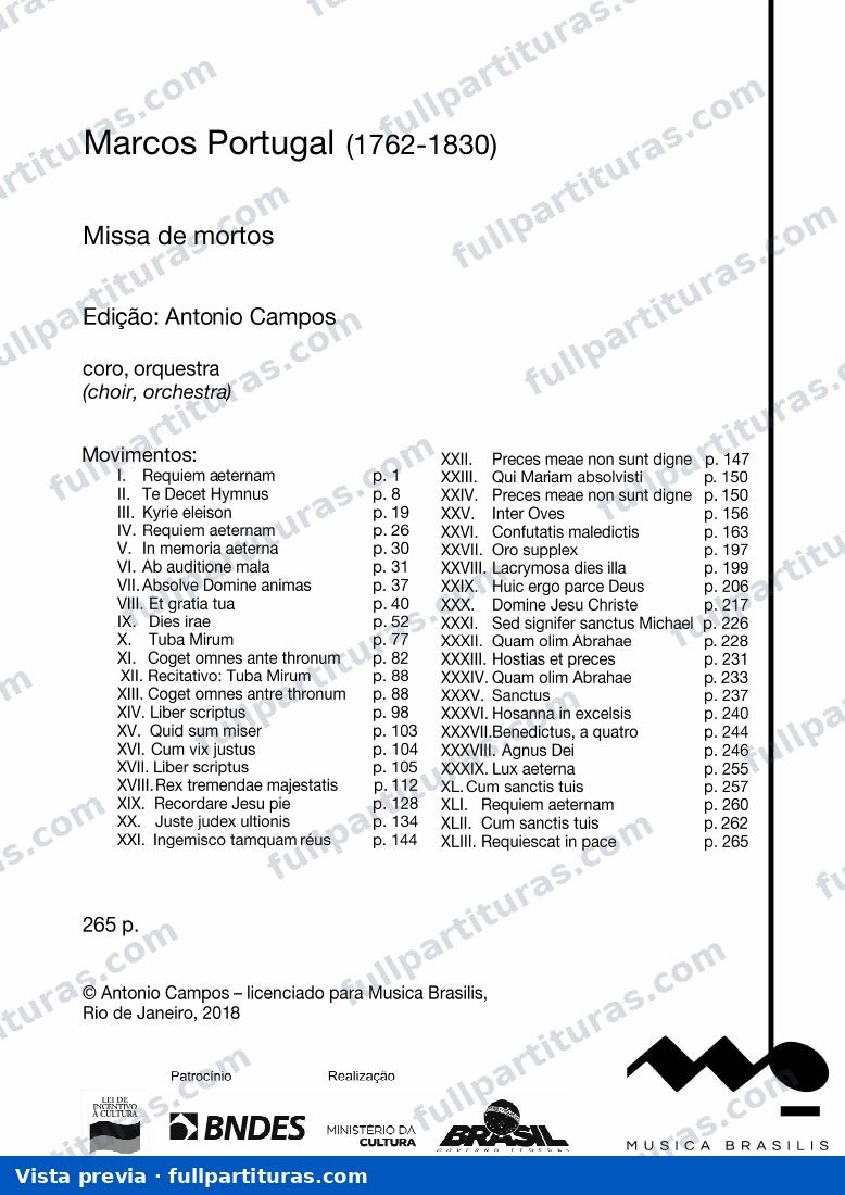 Missa de requiem — preview