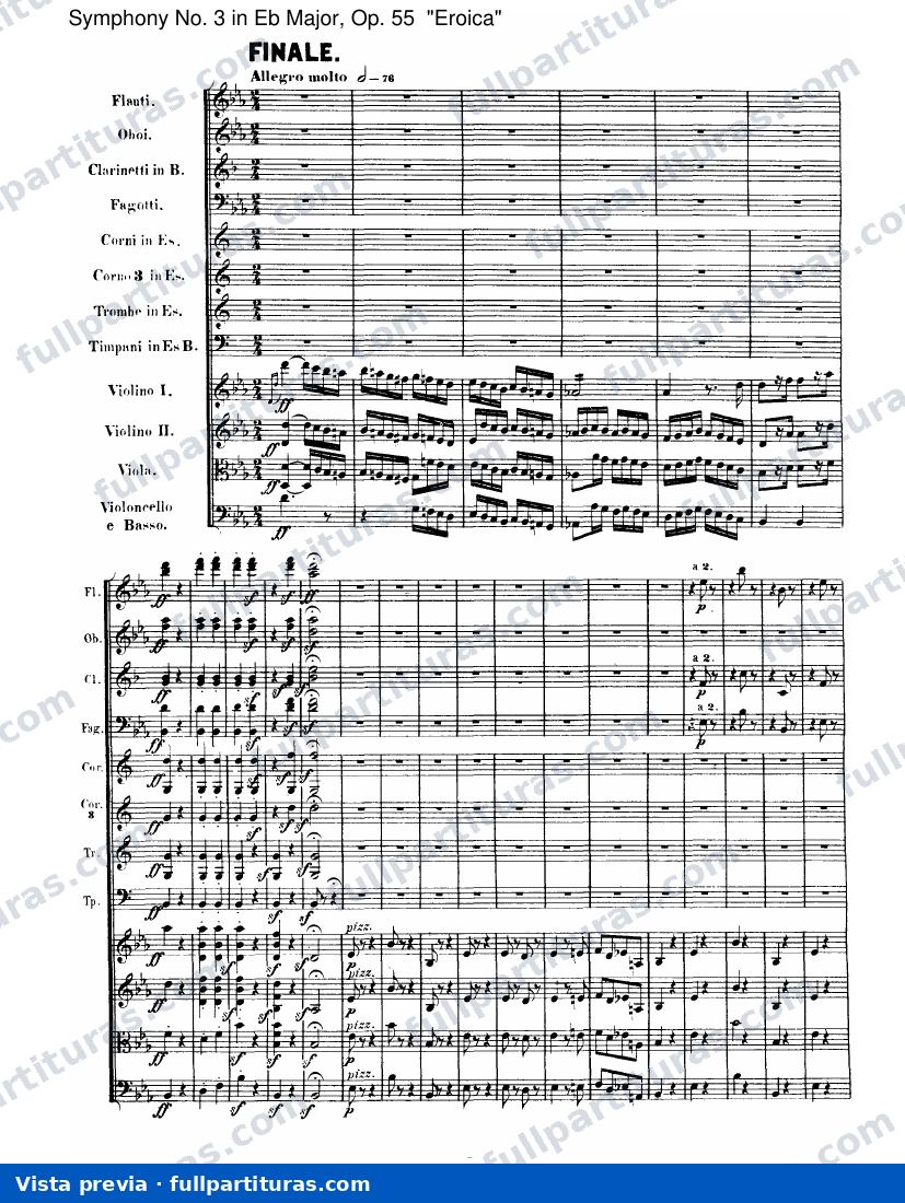 IV. Finale, Allegro molto — preview