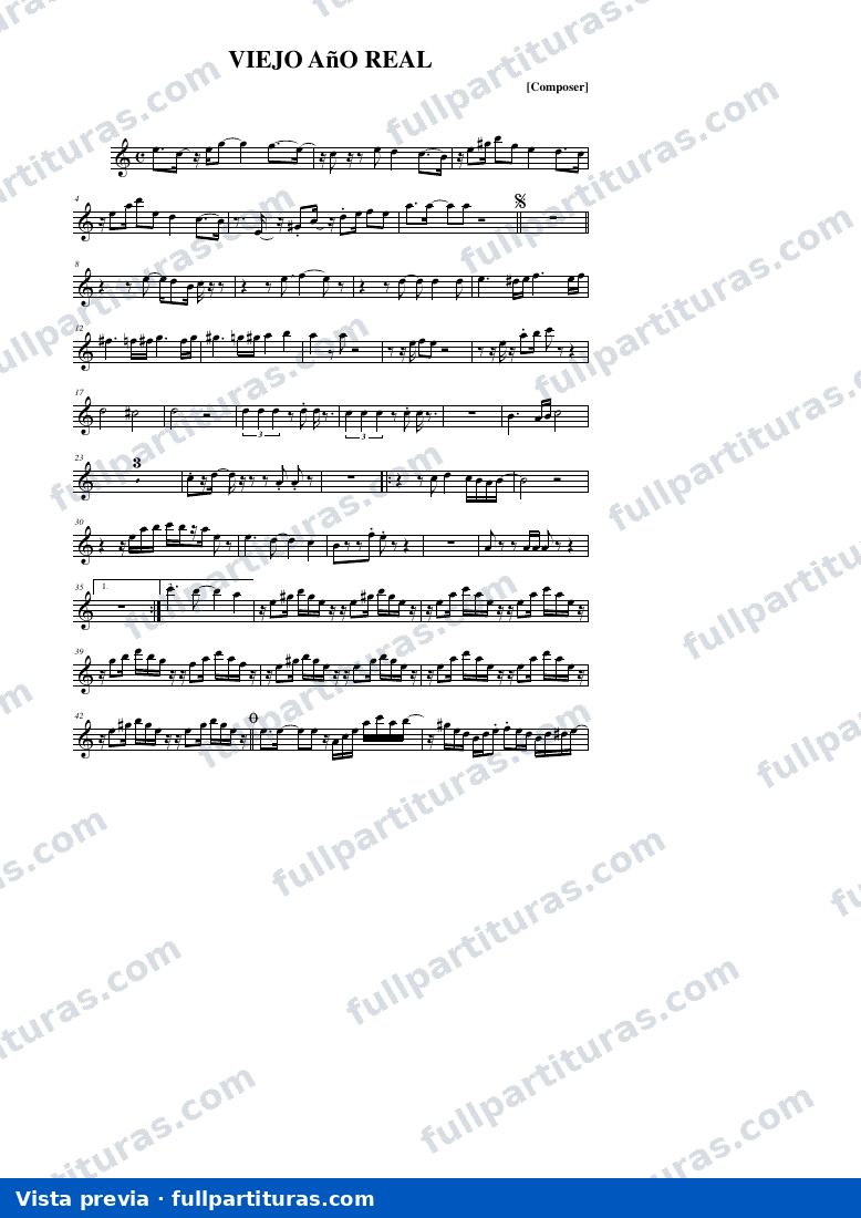 Viejo año (Sax Alto) — vista previa