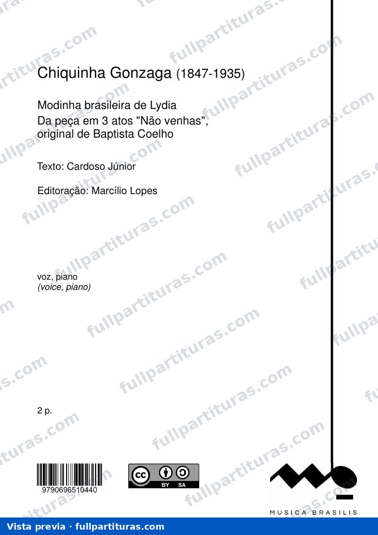 Modinha brasileira de Lydia — preview