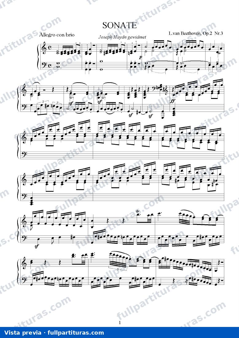 Sonatas para Piano: Op. 2, No. 3 — preview