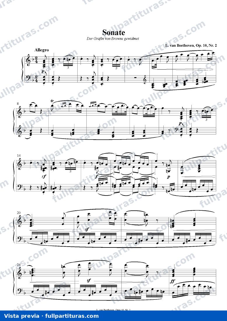 Sonatas para Piano: Op. 10, No. 2 — preview