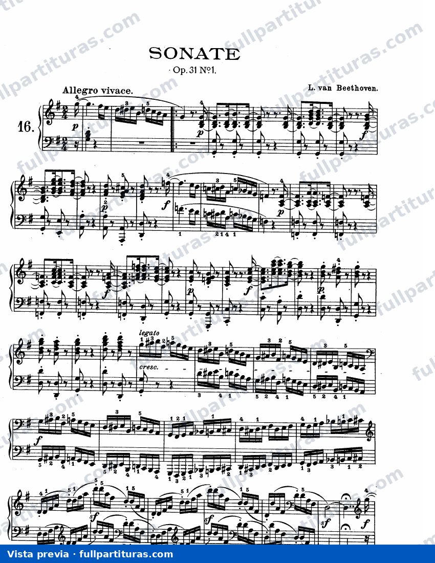 Op. 31, No. 1 — preview
