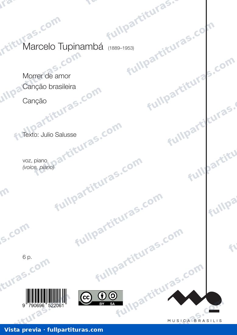 Morrer de amor — preview
