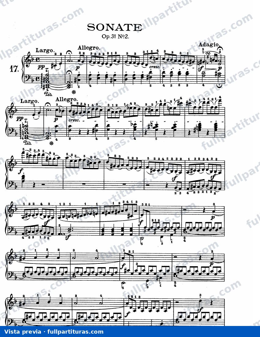 Op. 31, No. 2 — preview