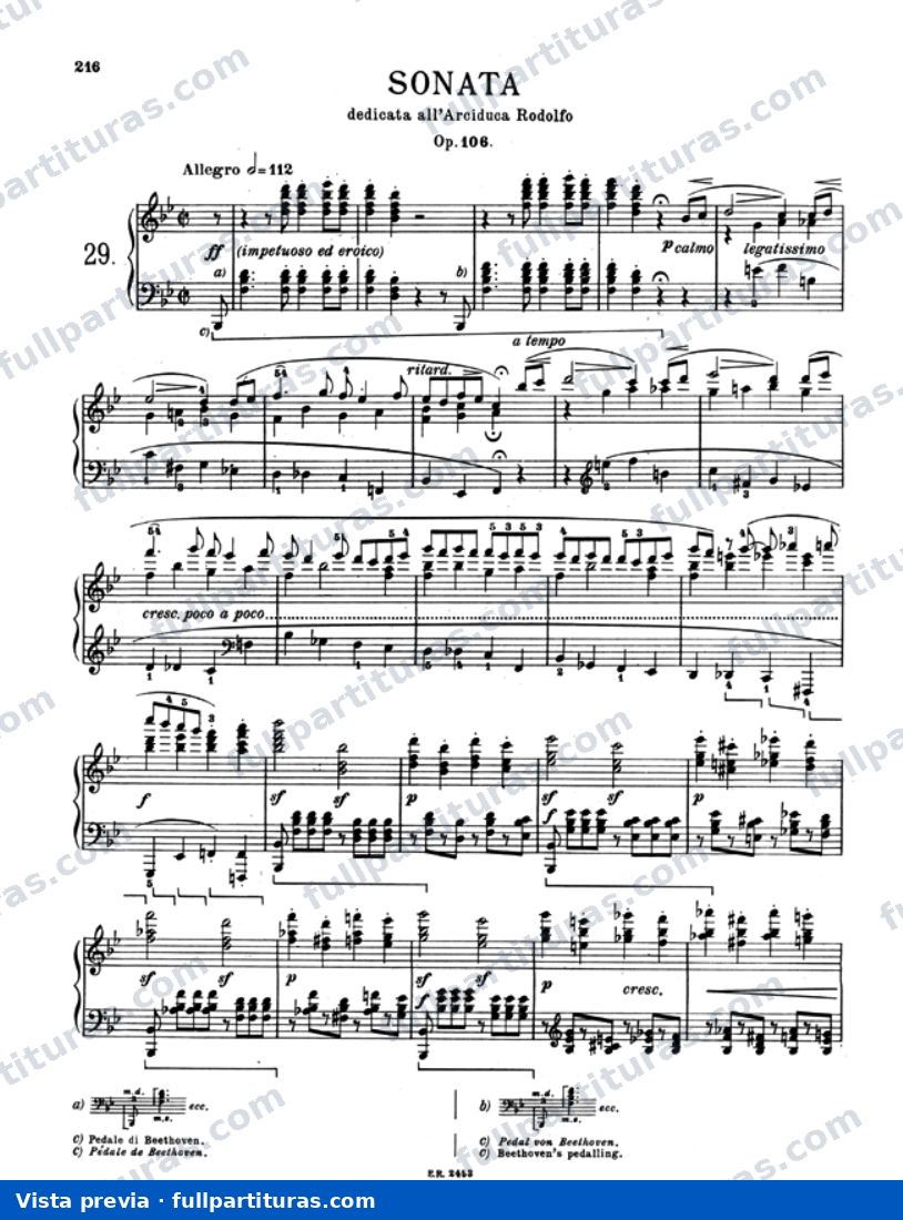 Op. 106 Hammerklavier — preview