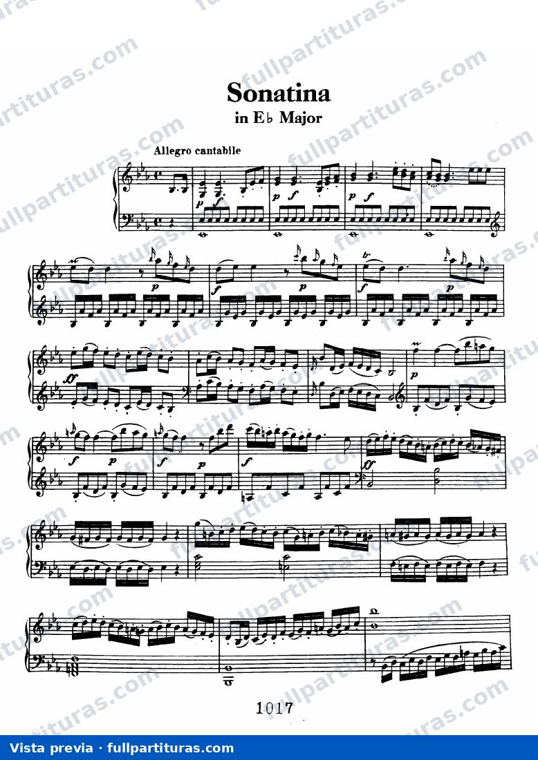 3 Sonatas WoO 47: Sonata in E-flat major — preview