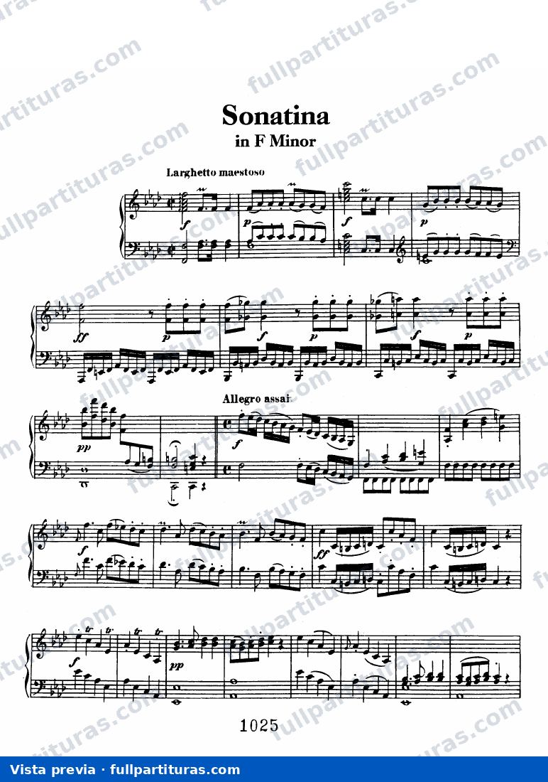 3 Sonatas WoO 47: Sonata in F minor — preview