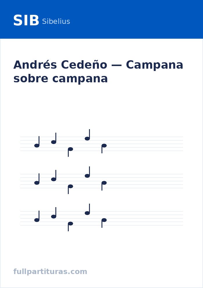 Campana sobre campana — visualização